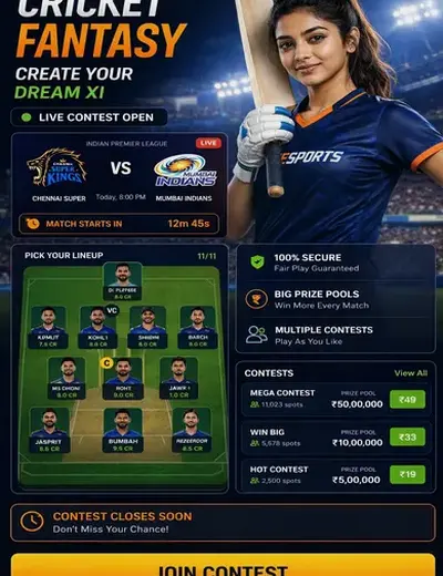 80GAME (80 game) fantasy cricket & matchday visual 3